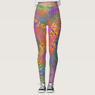 Legging Pernas coloridas "subaquáticas"