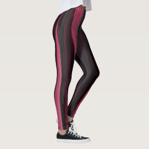 Legging Pernas cor-de-rosa e abstrato cinza