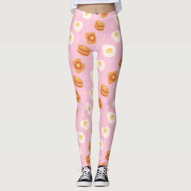 Legging Pernas cor-de-rosa em Brunch (Frente)