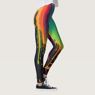 Legging Pernas da chuva arco-íris - Bonito