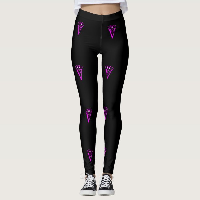 Legging Pernas da face roxa (Frente)