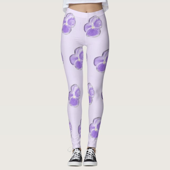 Legging Pernas da Flor Violeta (Frente)