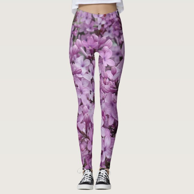 Legging Pernas da rosa claro (Frente)