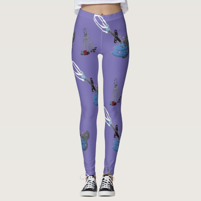 Legging Pernas das engrenagens de subida (Frente)