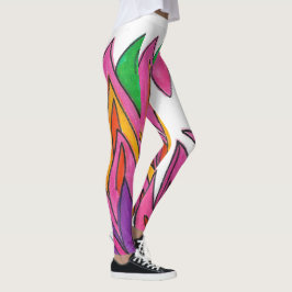 Legging Pernas das Flores Rosa