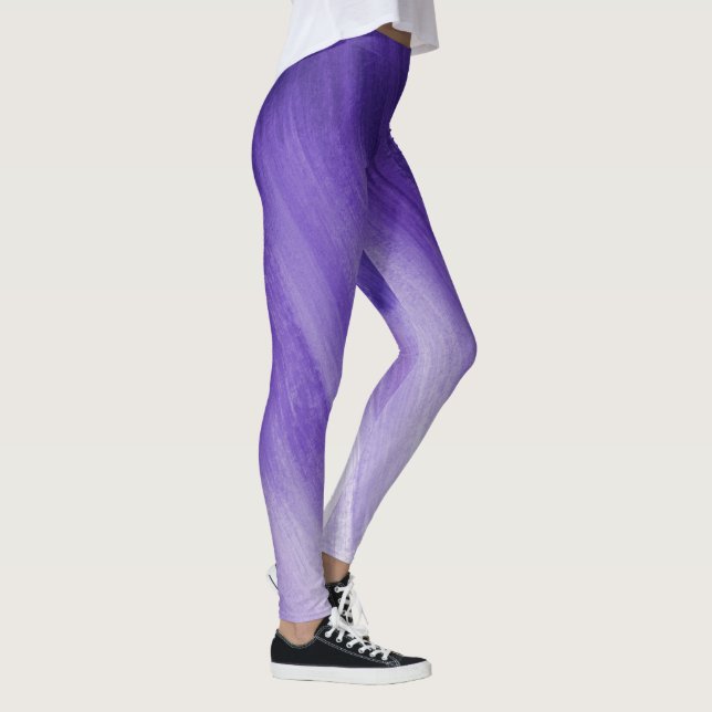 Legging Pernas de abstrato de arte ultravioleta (Direita)