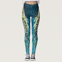 Legging Pernas de Abstrato de peixe gelly