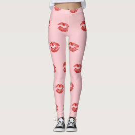 Legging pernas de beijos