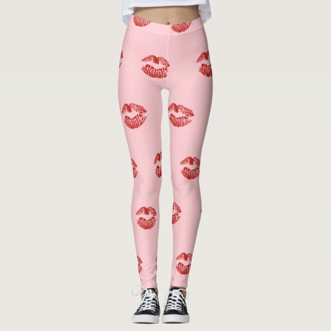 Legging pernas de beijos (Frente)