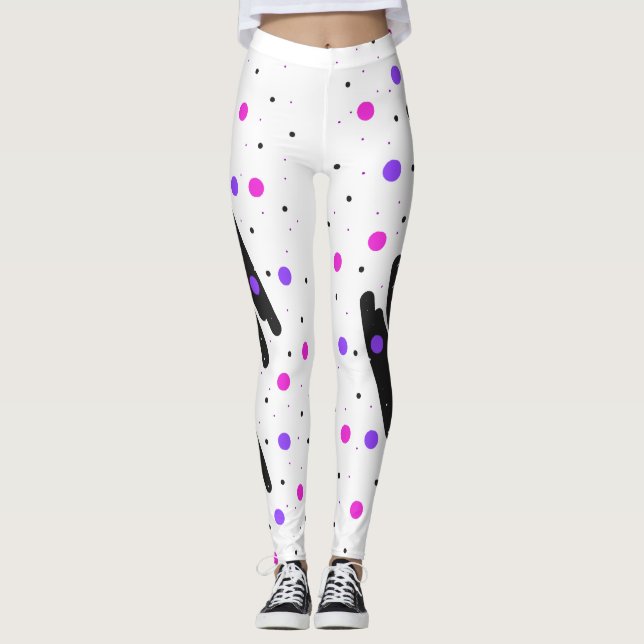 Legging Pernas de Bolinhas abstrato (Frente)