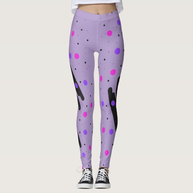 Legging Pernas de Bolinhas abstrato (Frente)