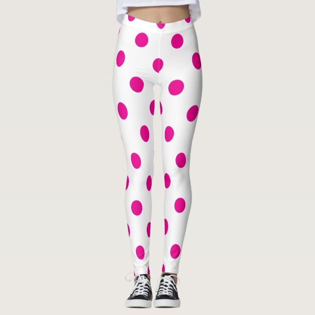 Legging Pernas de Bolinhas rosa (Frente)