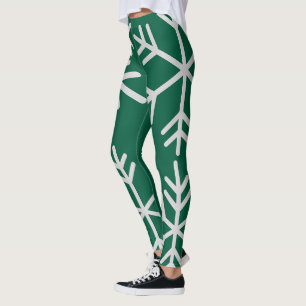 Legging Pernas de cintura verde-escura alta