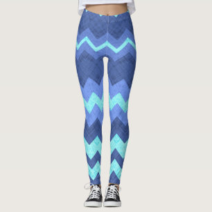 Legging Pernas de cromo azul