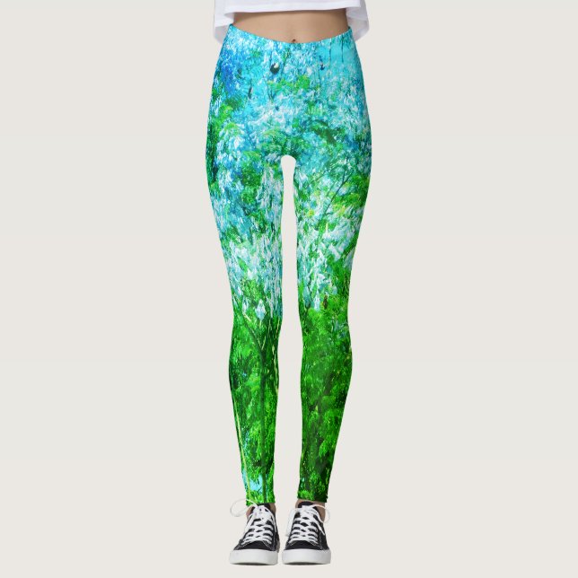 Legging Pernas de esticamento da design (Frente)