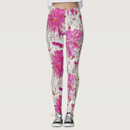 Legging Pernas de explosão de flores