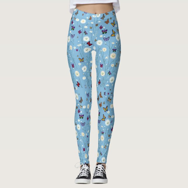 Legging Pernas de flores e borboletas (Frente)