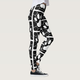 Legging Pernas de Gatos Tortos Turtley Pawsome B/W