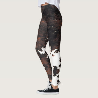 Legging Pernas de Impressão de Vaca