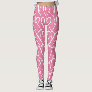 Legging Pernas de Impressão do Coração