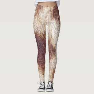 Legging Pernas de impressão Giraffe
