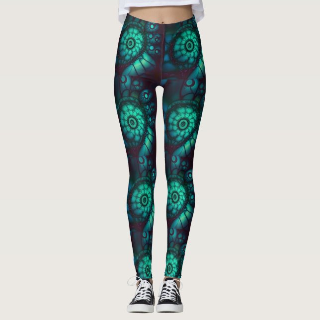 Legging Pernas de malaquite3 fractal (Frente)