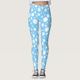 Legging Pernas de manchas azuis