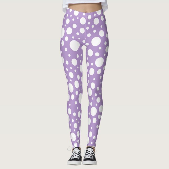 Legging Pernas de manchas roxas (Frente)