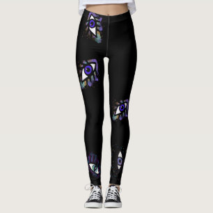Legging Pernas de Mau, mau de olho preto