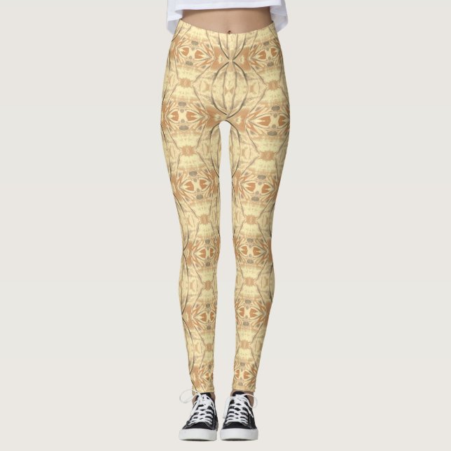 Legging Pernas de mostarda e mel (Frente)