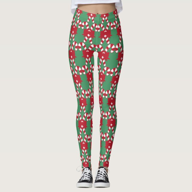 Legging Pernas de Natal na moda (Frente)