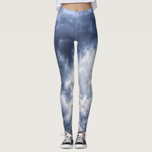 Legging pernas de nuvens tempestuosas