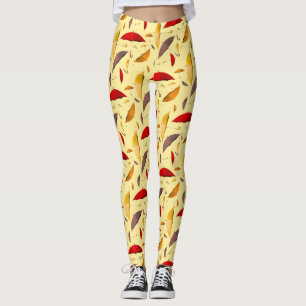 Legging Pernas de padrão guarda-chuva