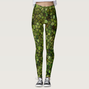 Legging Pernas de pele de réptil