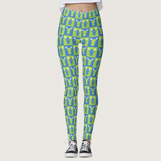 Legging Pernas de Pop de Arte Mose Cabeça (Frente)