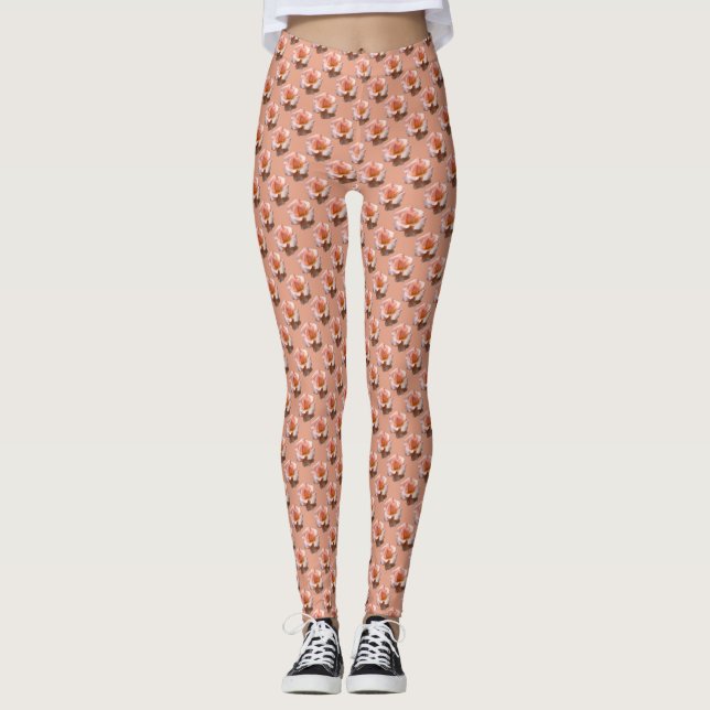 Legging Pernas de rosa Pêssego Pernas de Rosa (Frente)