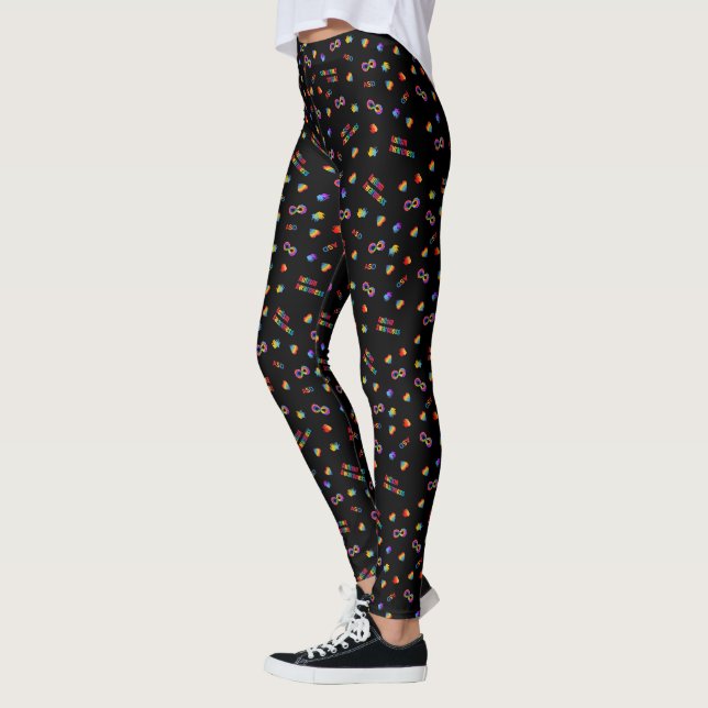LEGGING PERNAS DE SENSIBILIZAÇÃO DO AUTISM (Esquerda)