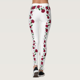 Legging Pernas de tatuagem por rosa