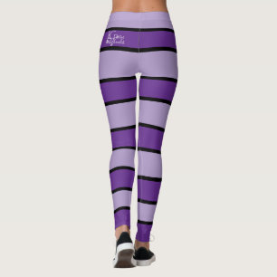 Legging Pernas de tiras roxas