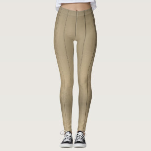 Legging Pernas de vedação de madeira