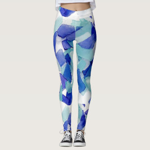 Legging Pernas de vidro do mar/calças de ioga