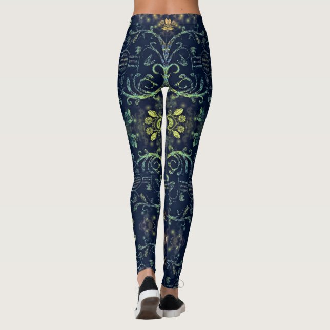 Legging Pernas de Violão Flores (Verso)