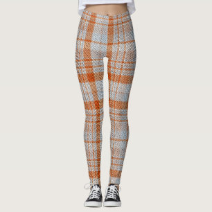 Legging Pernas de Xadrez marrom