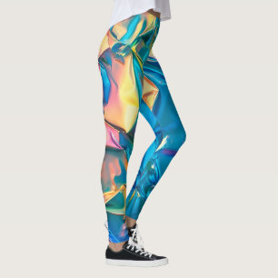 Legging Pernas do arco-íris amassadas