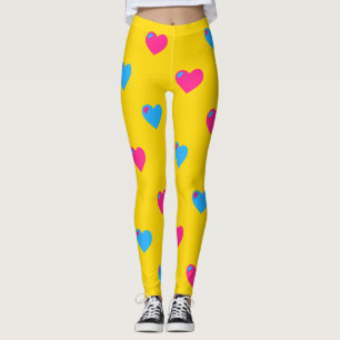 Legging Pernas do Coração Grande do Orgulho Pan