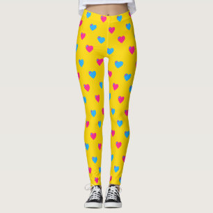 Legging Pernas do Coração Médio do Orgulho Pan