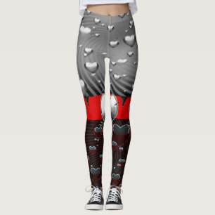 Legging Pernas do dia de os namorados longas