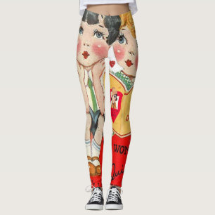 Legging Pernas do dia de os namorados longas