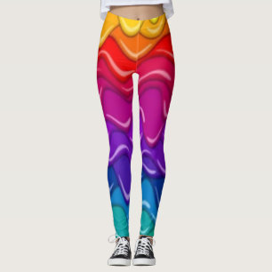 Legging Pernas do Rainbow Pride Trippy