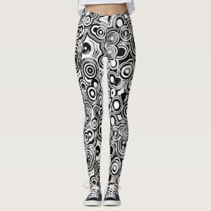 Legging Pernas dos círculos abstrato